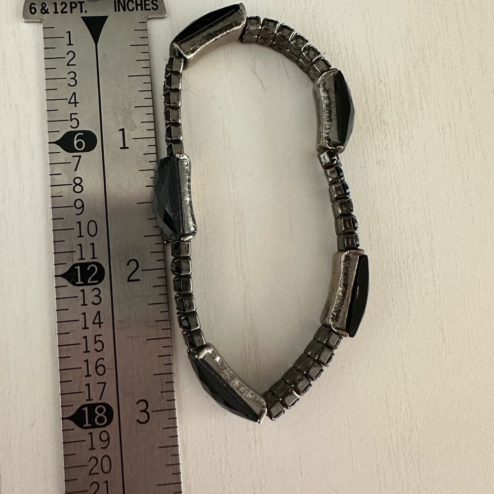 Black Rhinestone Bracelets - Picture 5 of 14